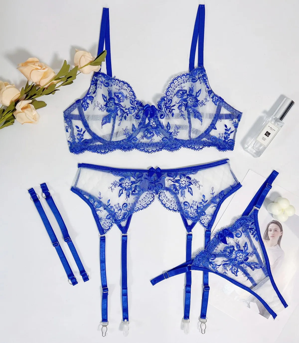 Luxurious Lace and Mesh Lingerie