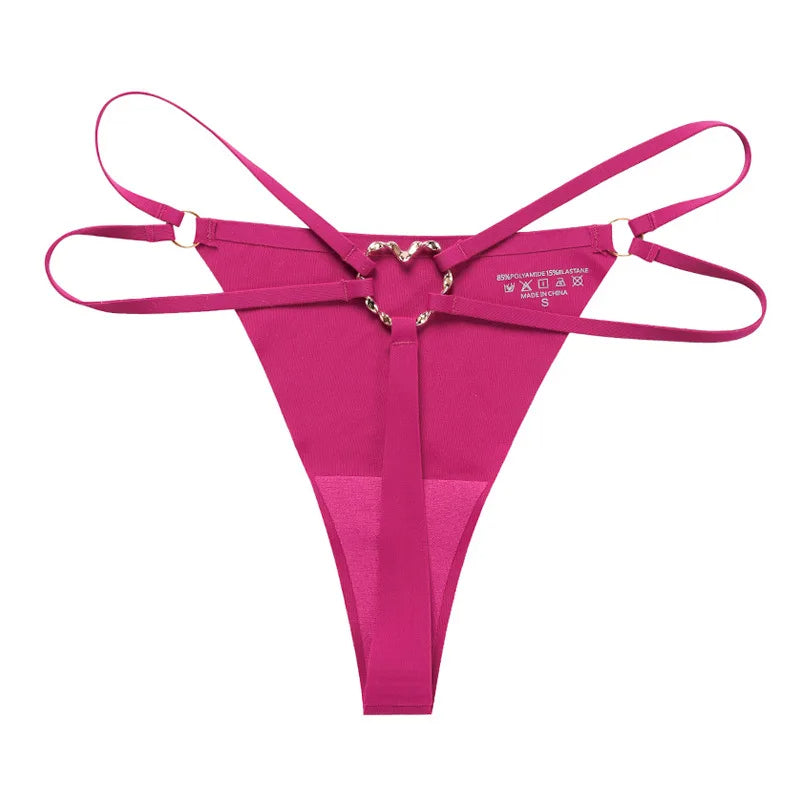 Sexy Heart Ring Thong Panties