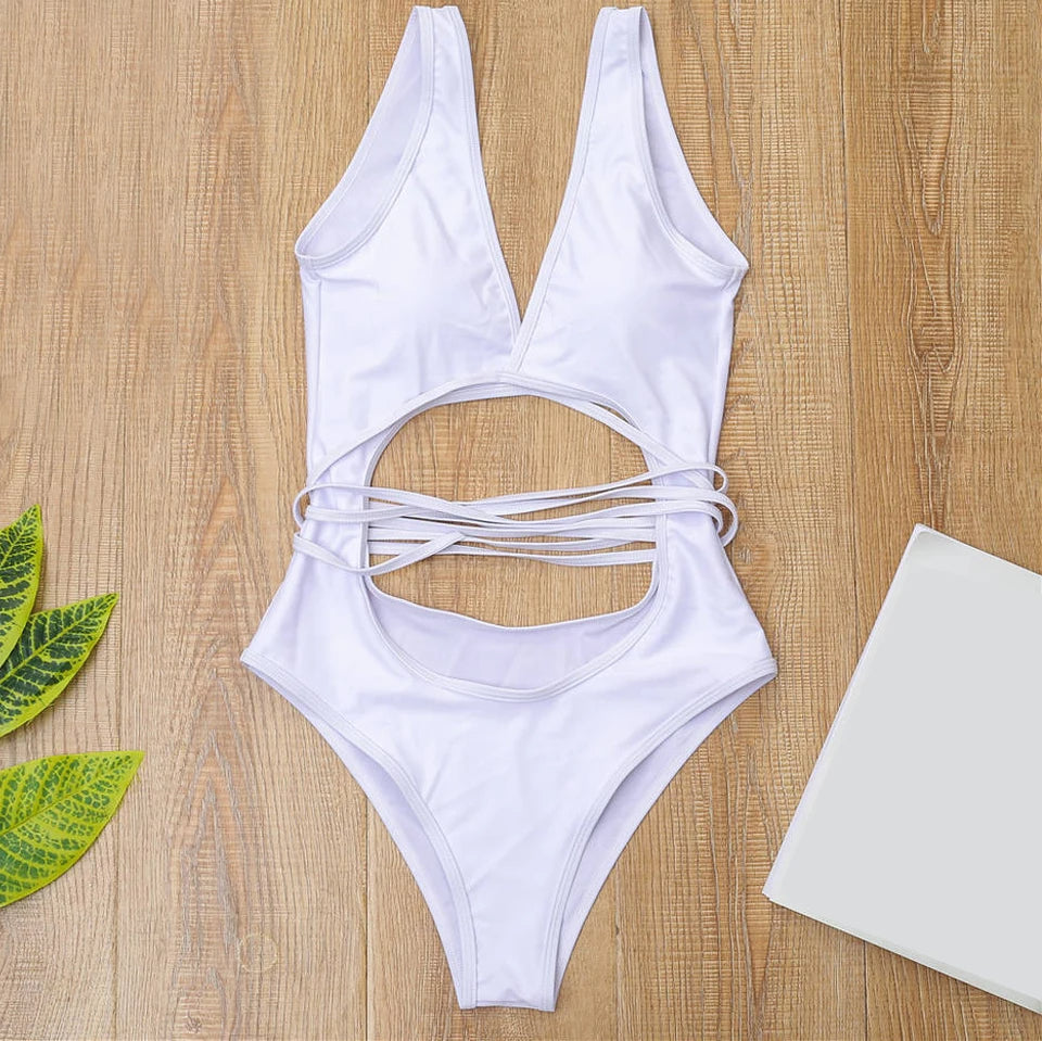 Bold Cut-Out One-Piece Swimsuit