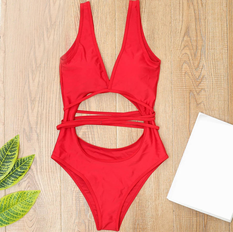 Bold Cut-Out One-Piece Swimsuit