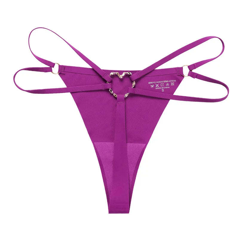 Sexy Heart Ring Thong Panties