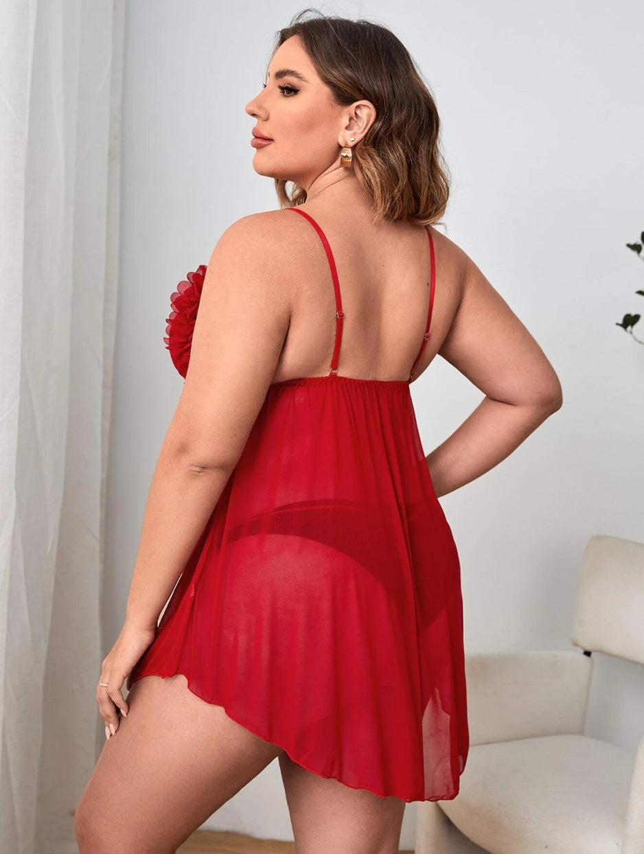 Red Lace Lingerie Set – Alluring & Elegant Design