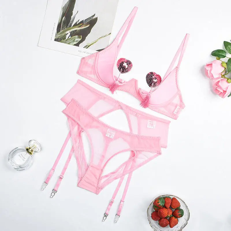 Elegant Mesh Lingerie Set