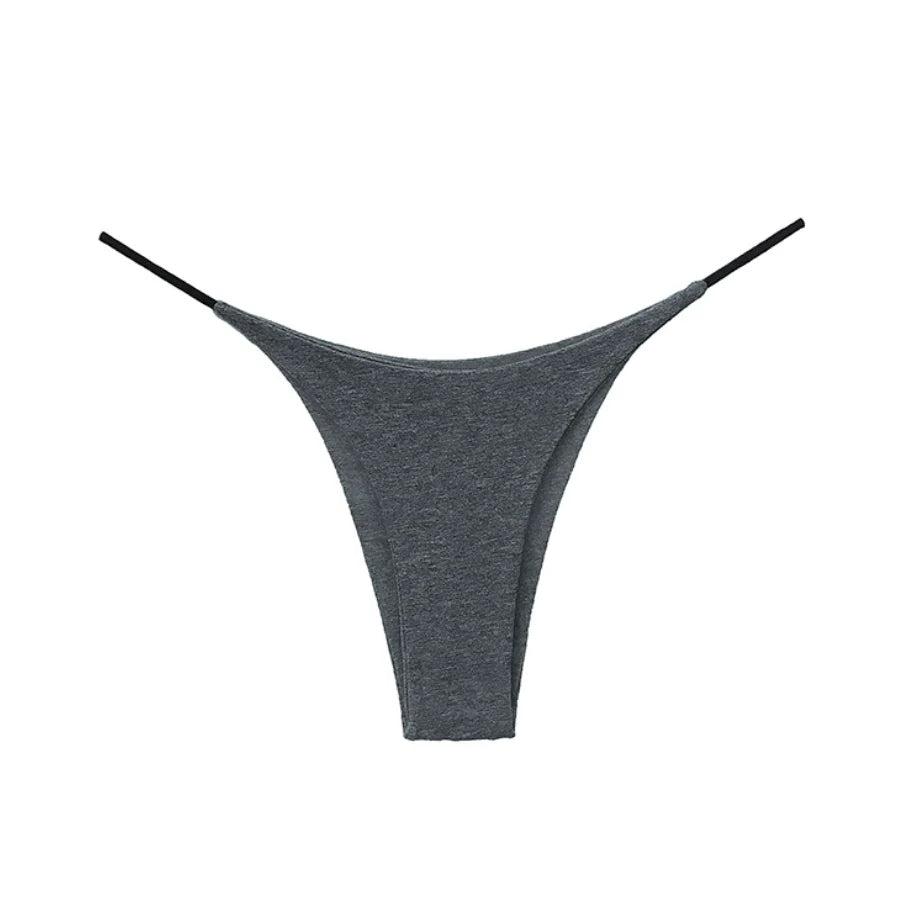 Women's thong panties in soft and breathable fabric
