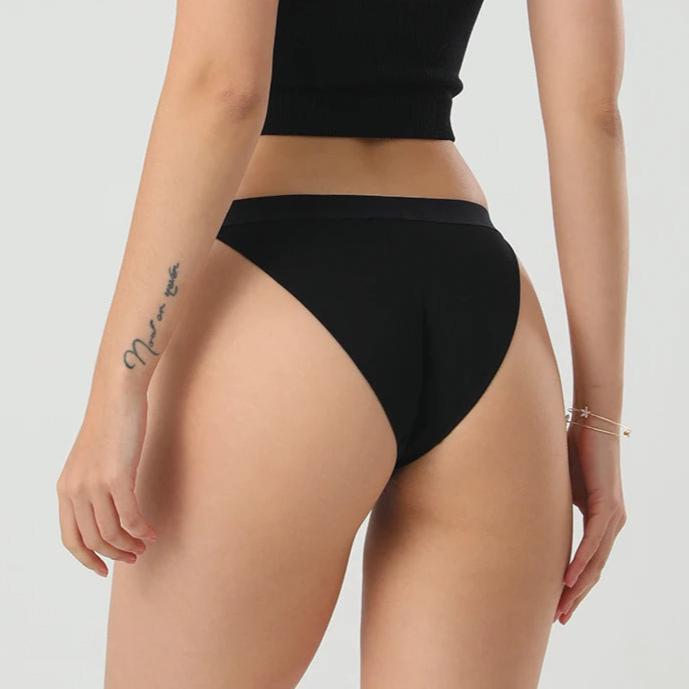 Seamless High-Cut Thong Panties