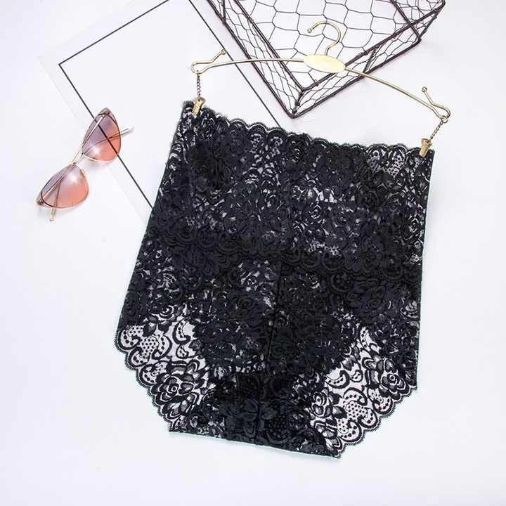 High-Waisted Lace Panties