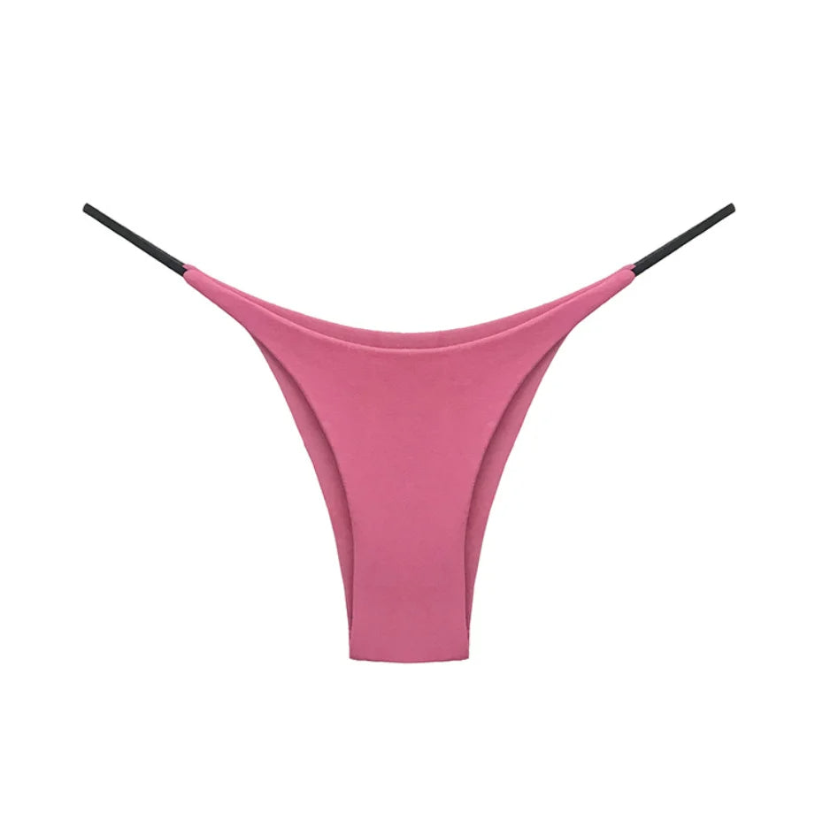 Women's thong panties in soft and breathable fabric
