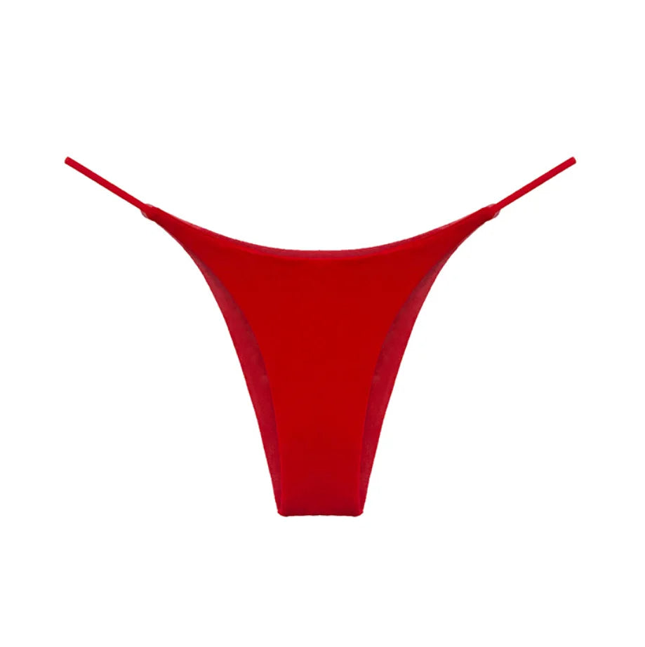 Women's thong panties in soft and breathable fabric