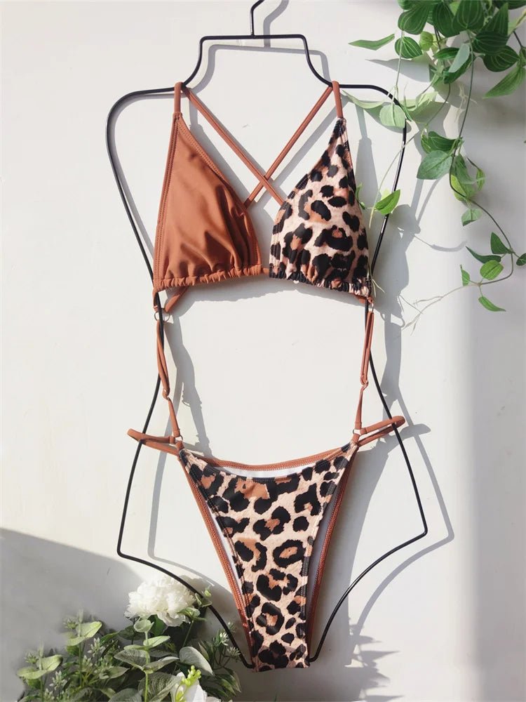 Leopard Print Bikini Set - My Store