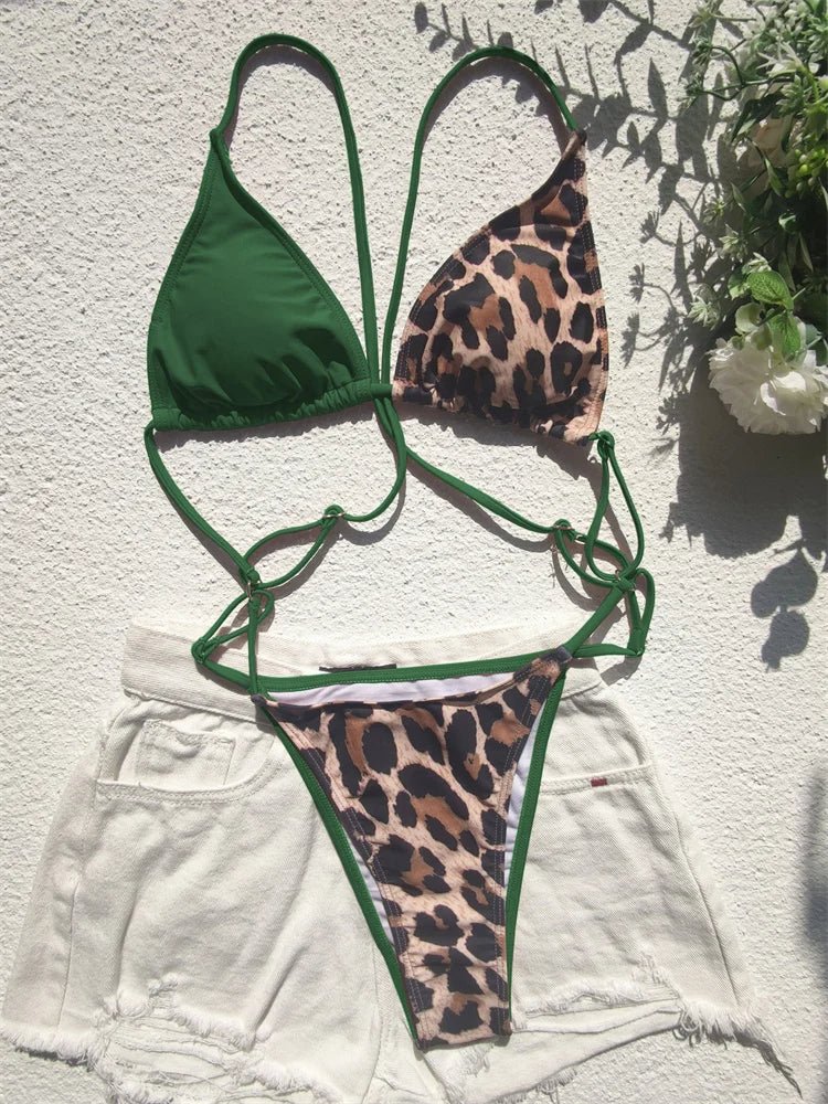 Leopard Print Bikini Set - My Store