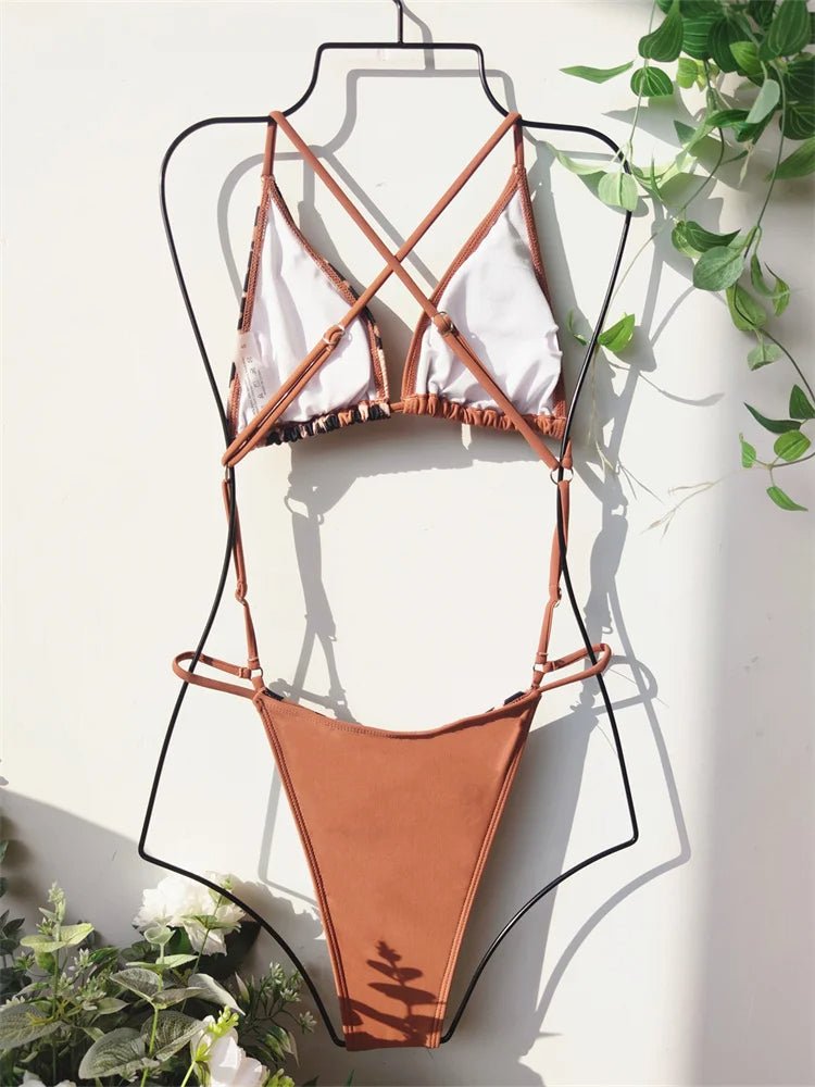 Leopard Print Bikini Set - My Store