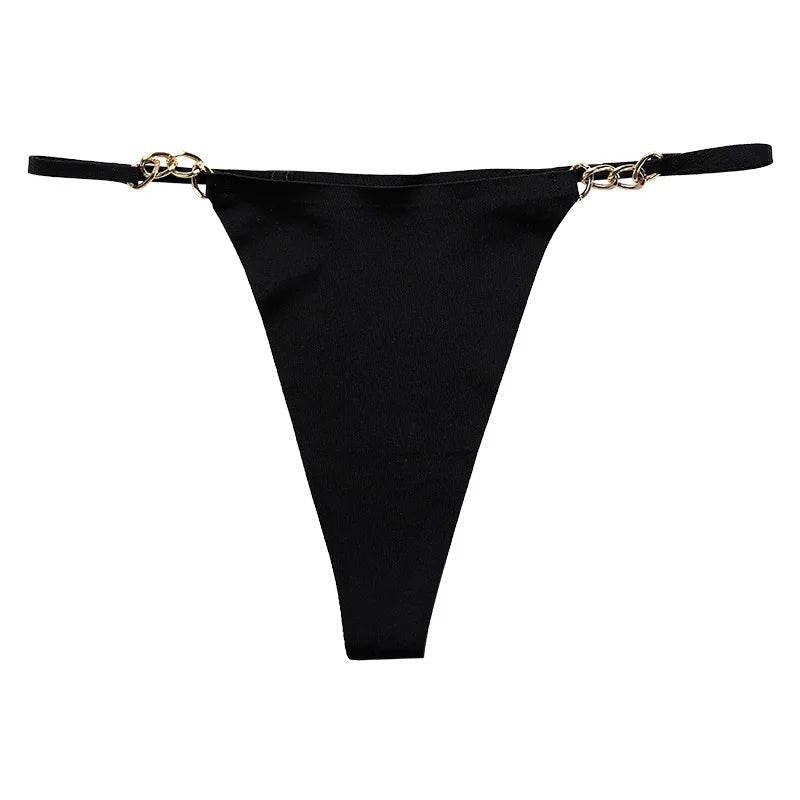 Seamless String with Gold Chain Details - Lauraxelle - Seamless String with Gold Chain Details - My Store - SECRET ROMANCE
