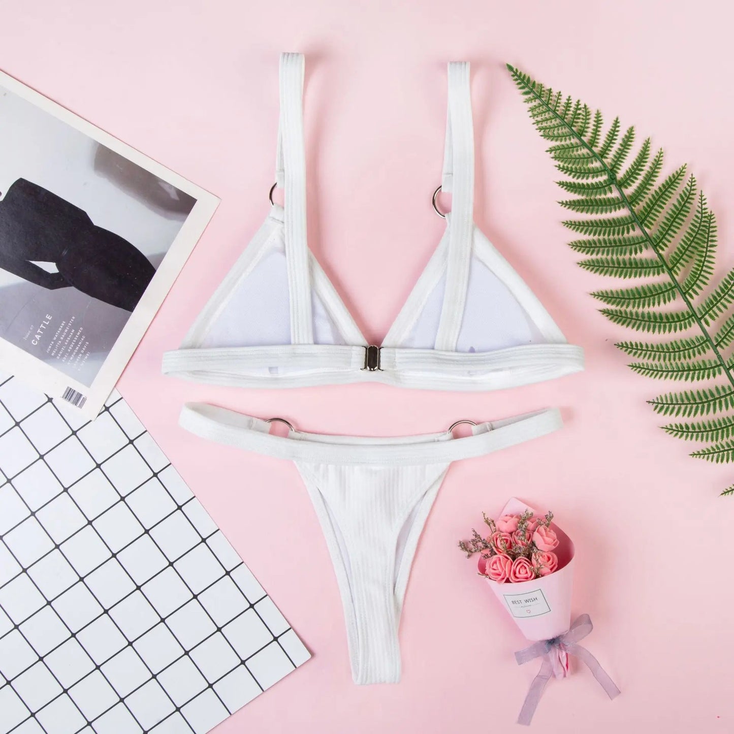 Two - Piece Bikini with Metal Rings - My Store
