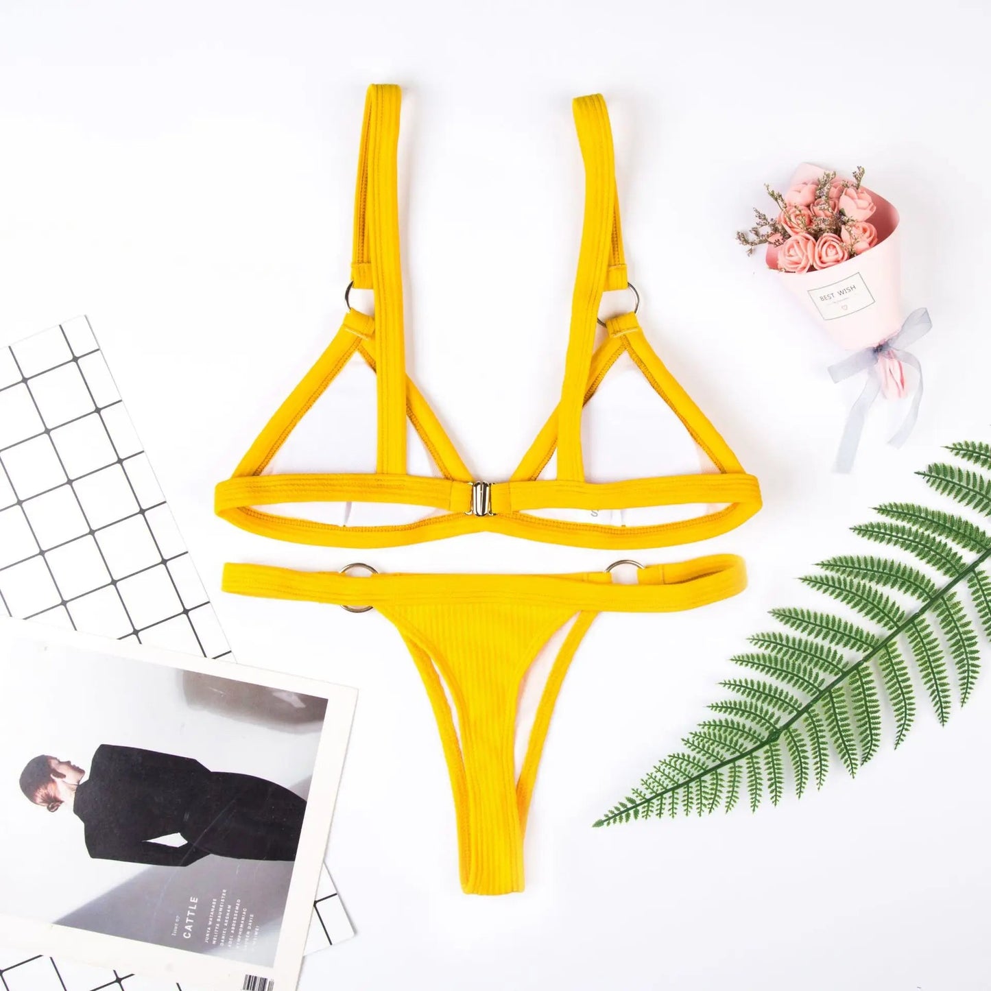 Two - Piece Bikini with Metal Rings - My Store