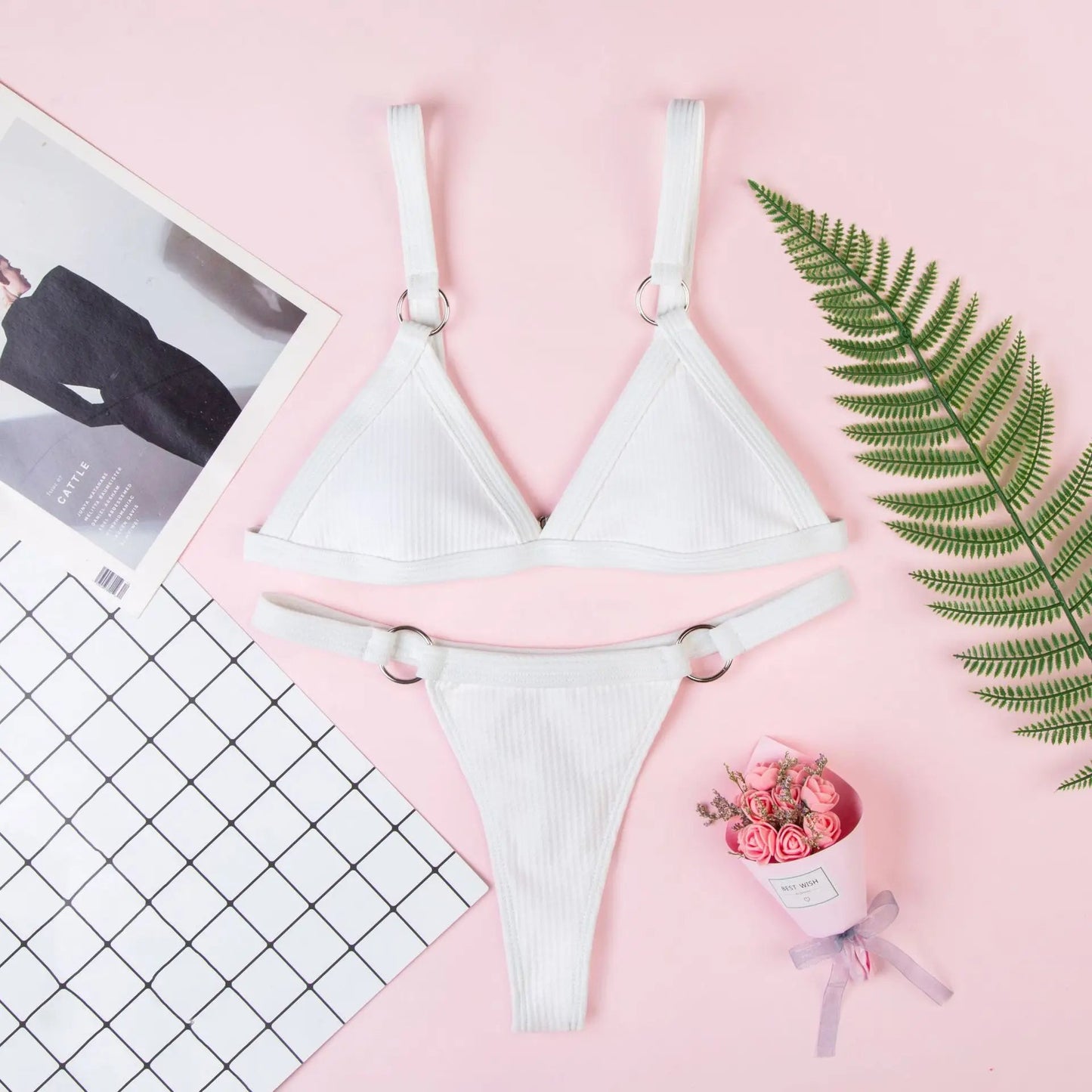 Two - Piece Bikini with Metal Rings - My Store