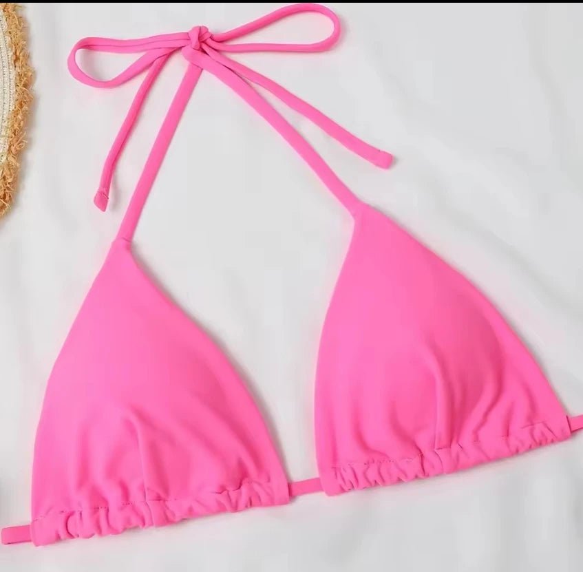 Vibrant Pink Bikini Set - Lauraxelle - Vibrant Pink Bikini Set - SOUPLE