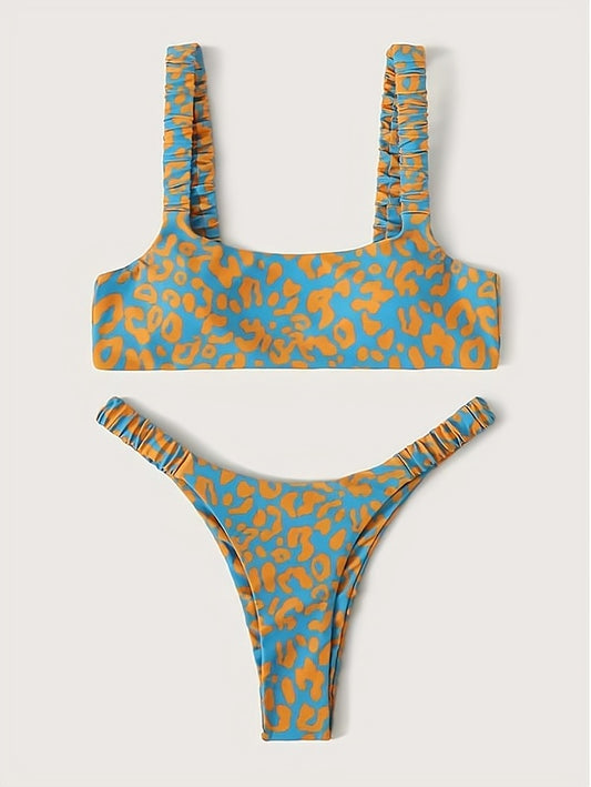 Leopard Print Bikini Set