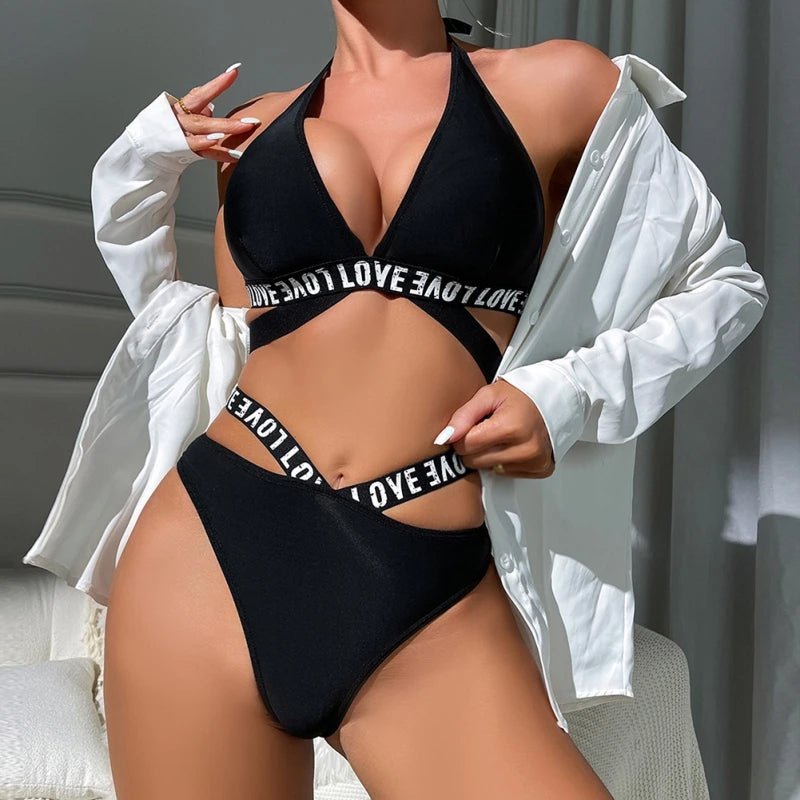 Bold Love Bikini Set - Lauraxelle - Bold Love Bikini Set - My Store - CELESTIAL NIGHTFALL
