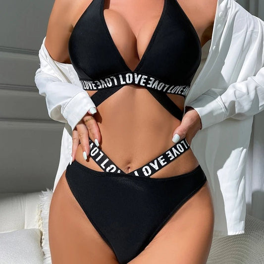 Bold Love Bikini Set - Lauraxelle - Bold Love Bikini Set - My Store - CELESTIAL NIGHTFALL