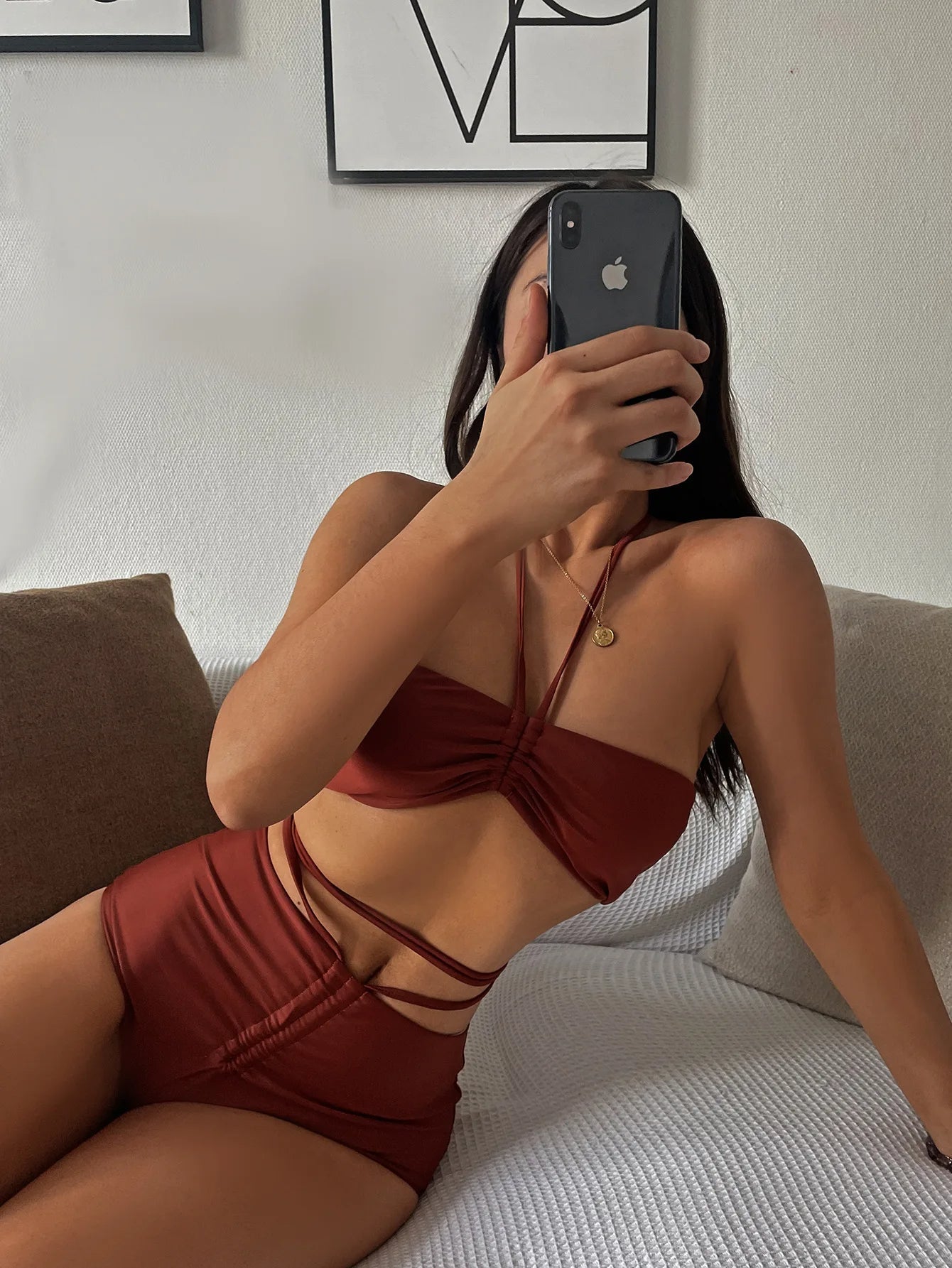 Chic Rust Two - Piece Bikini - Lauraxelle - Chic Rust Two - Piece Bikini - My Store - SUMMER CHIC