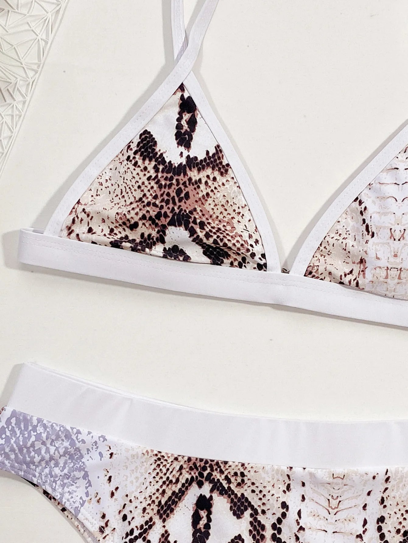 Chic Snake Print Bikini Set - Lauraxelle - Chic Snake Print Bikini Set - SOUPLE