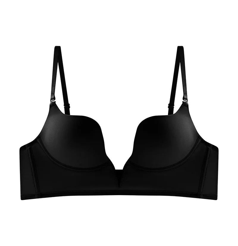 Elegant black bra with V - neckline - Lauraxelle - Elegant black bra with V - neckline - DREAM OF SHADOWS