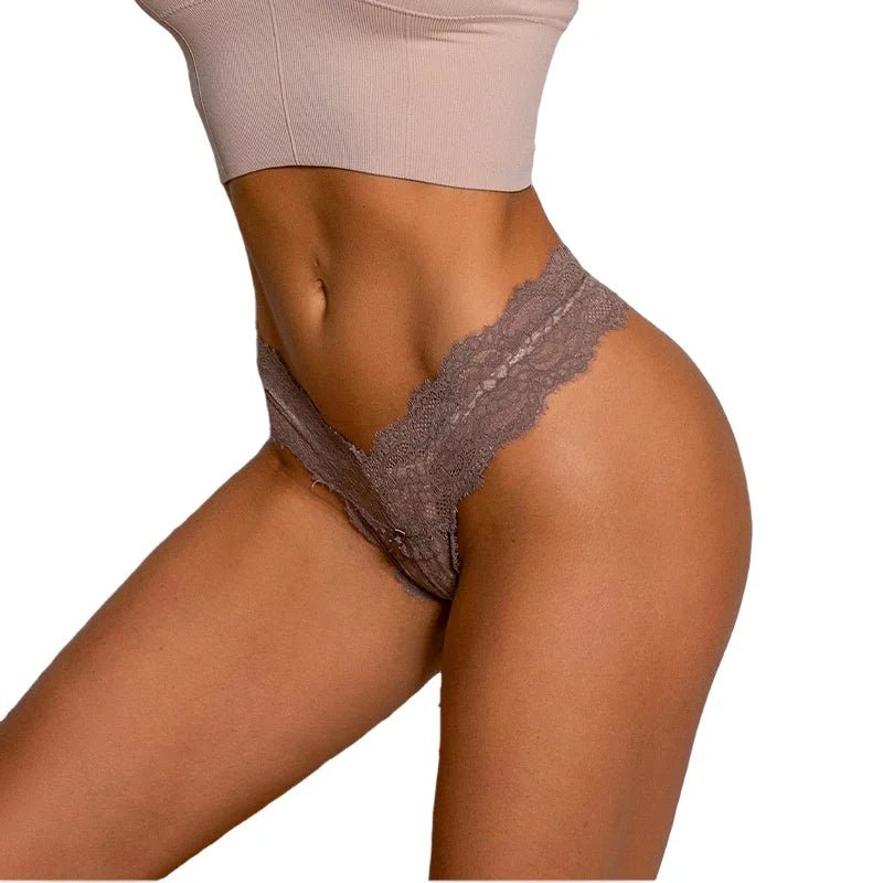 Elegant Lace Thong - Lauraxelle - Elegant Lace Thong - My Store - SERENE SHADOWS