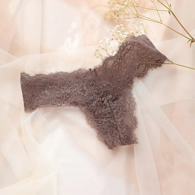 Elegant Lace Thong - Lauraxelle - Elegant Lace Thong - My Store - SERENE SHADOWS