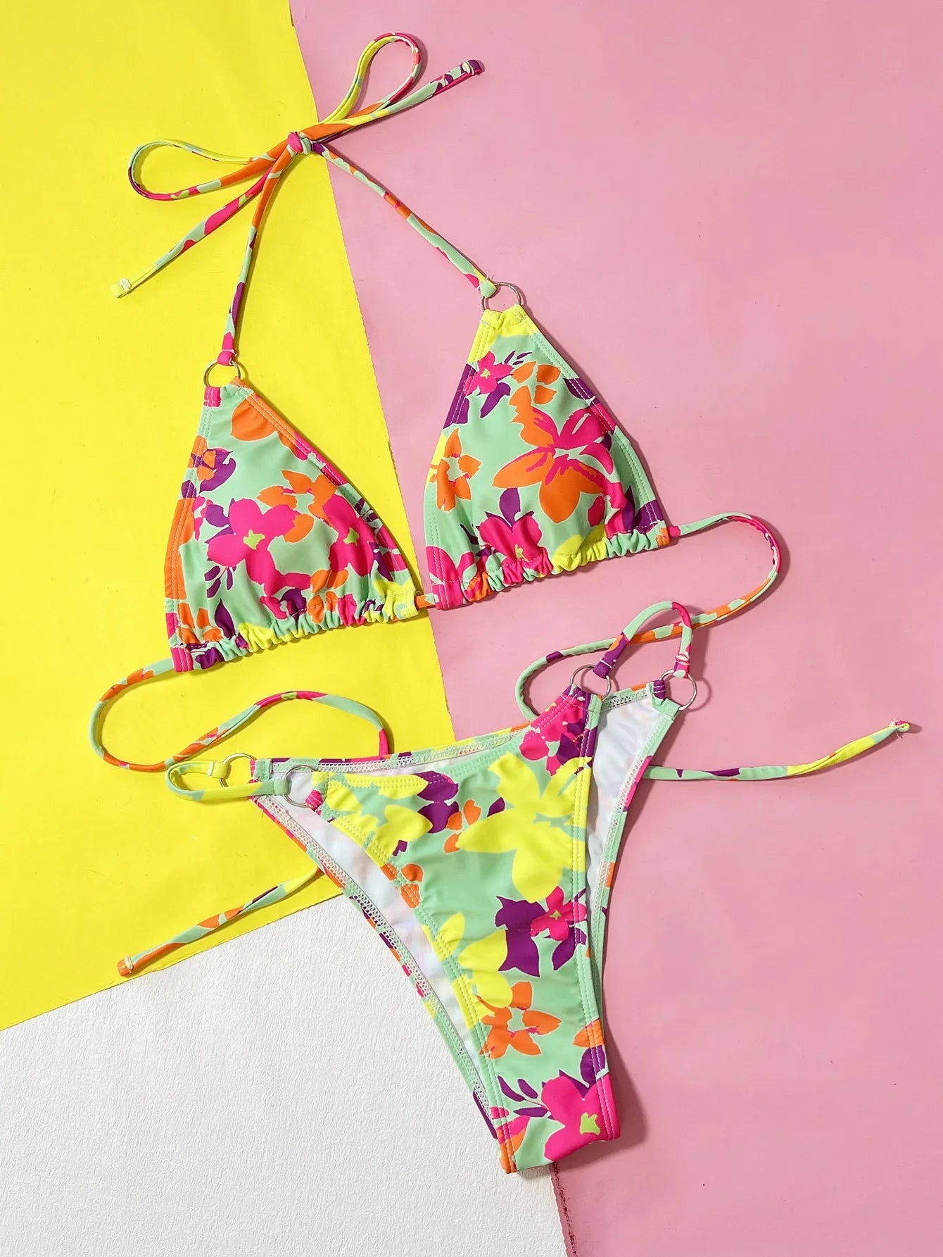 Floral Bikini Set - Lauraxelle - Floral Bikini Set - Tropical Vibes