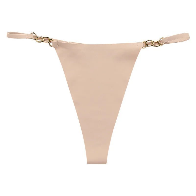 Seamless String with Gold Chain Details - Lauraxelle - Seamless String with Gold Chain Details - My Store - SECRET ROMANCE