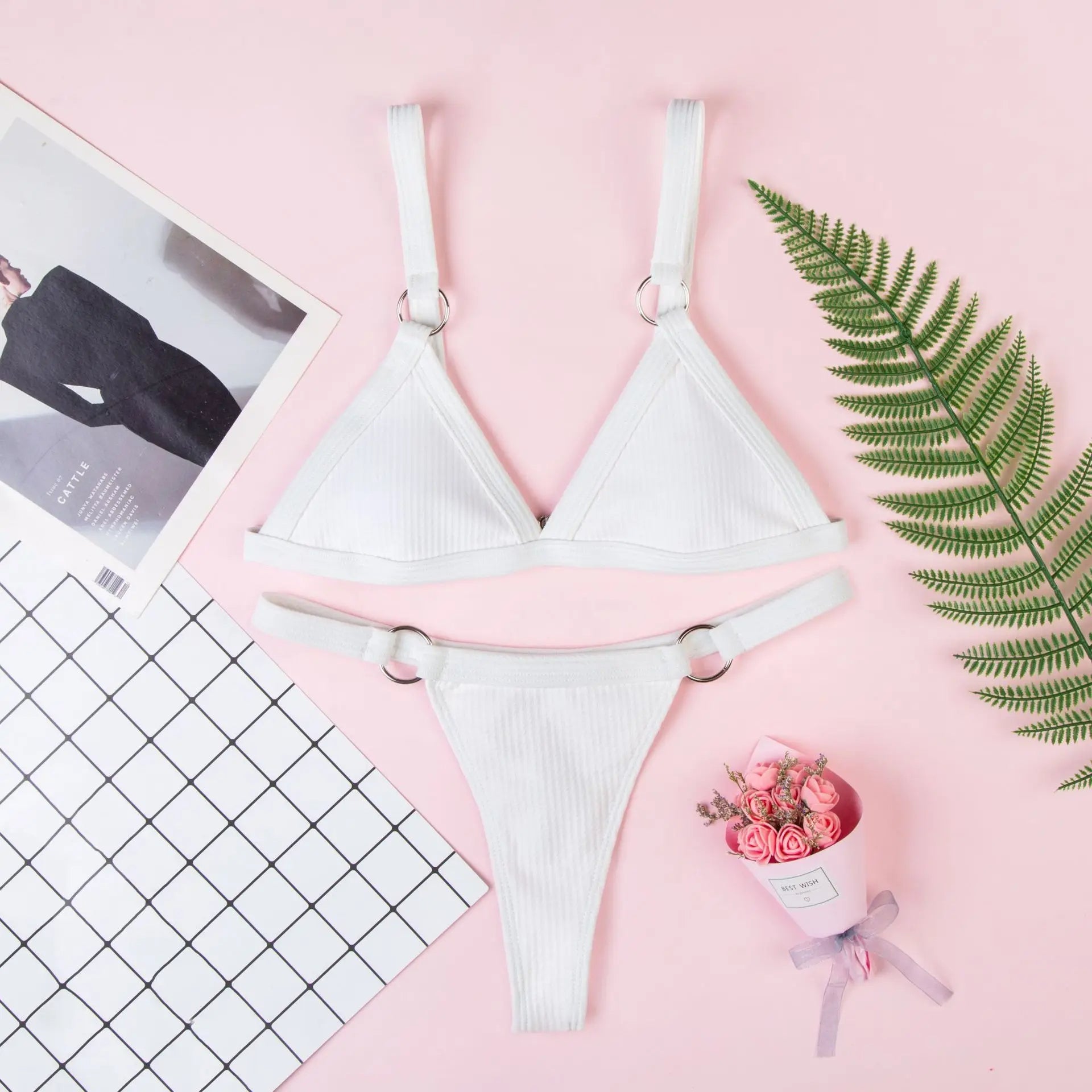 Two - Piece Bikini with Metal Rings - My Store