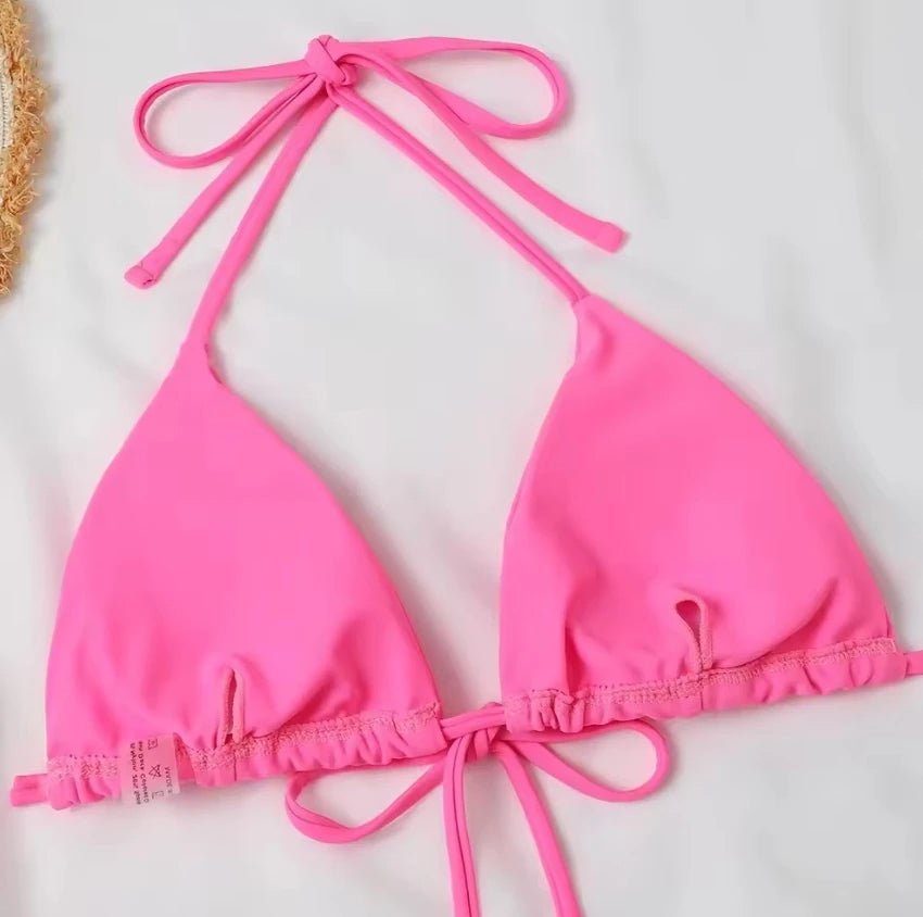 Vibrant Pink Bikini Set - Lauraxelle - Vibrant Pink Bikini Set - SOUPLE