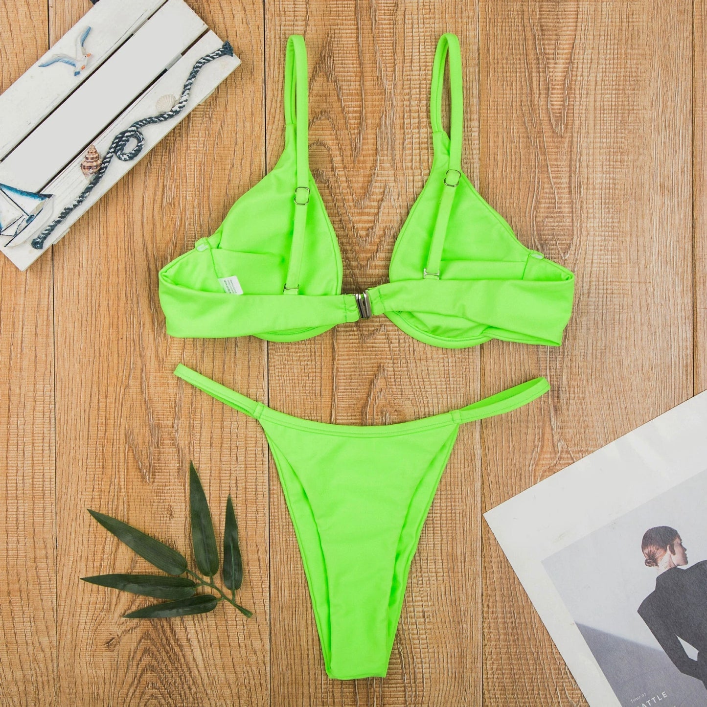 Vibrant Triangle Bikini Set - Lauraxelle - Vibrant Triangle Bikini Set - My Store - AURA