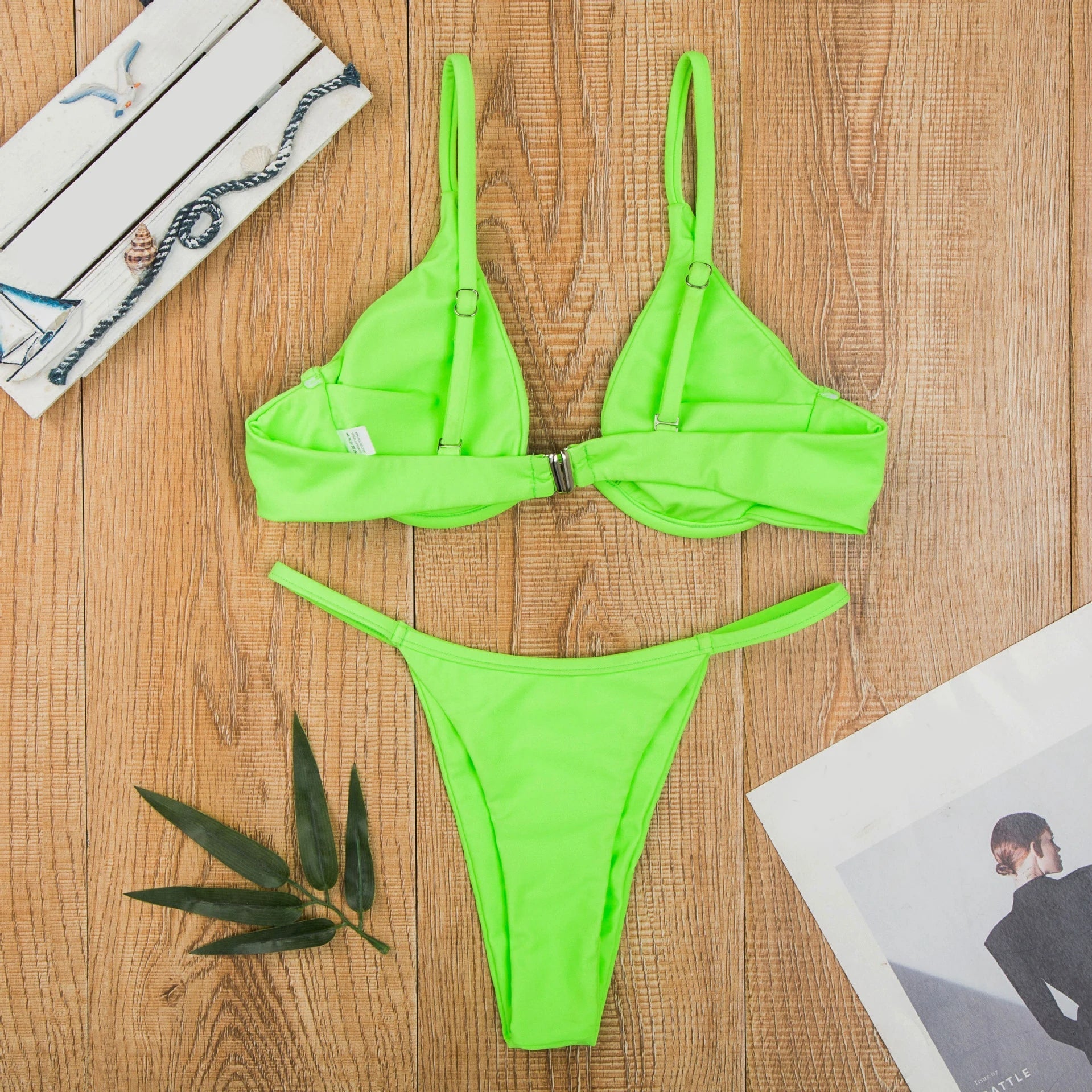 Vibrant Triangle Bikini Set - Lauraxelle - Vibrant Triangle Bikini Set - My Store - AURA