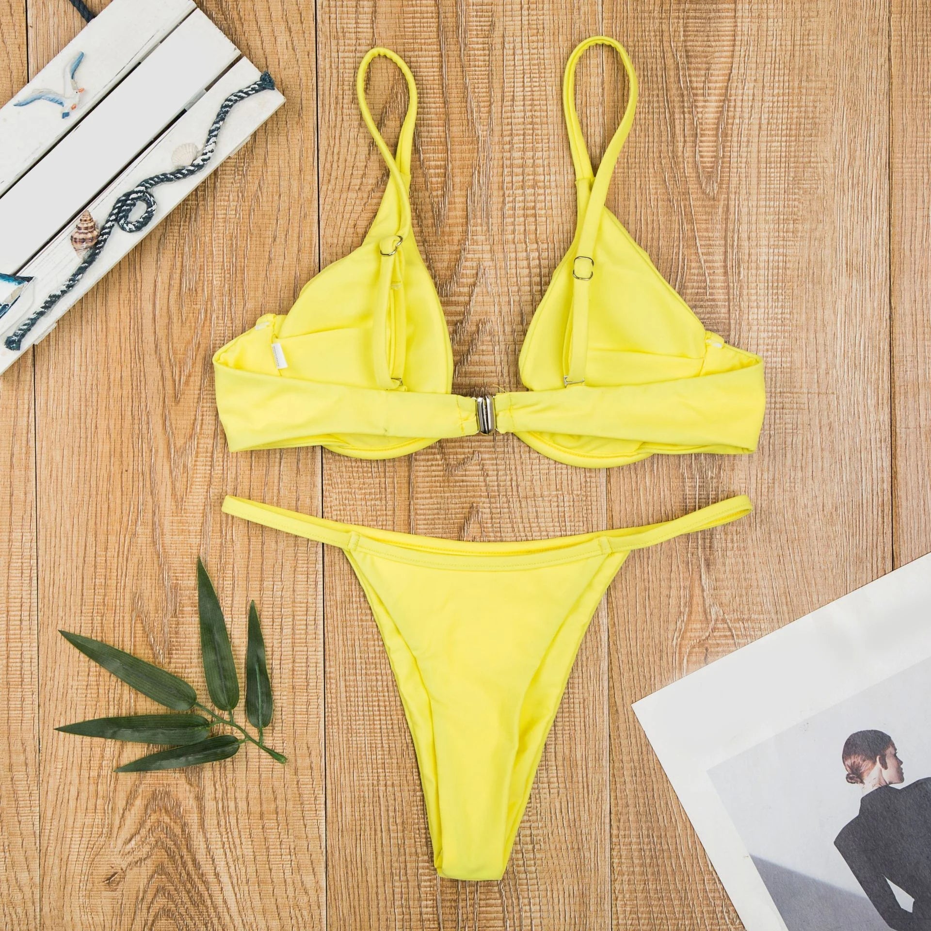 Vibrant Triangle Bikini Set - Lauraxelle - Vibrant Triangle Bikini Set - My Store - AURA